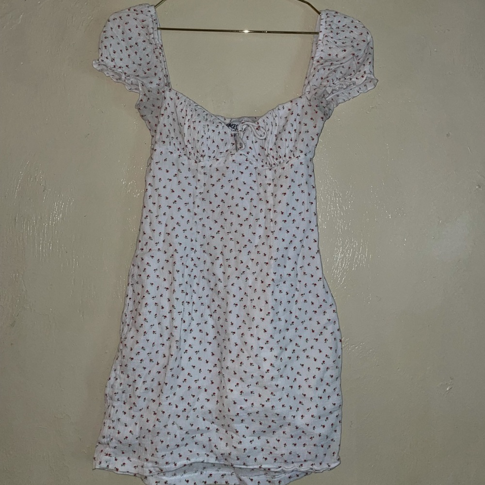 PRINCESS POLLY WHITE FLORAL MINI DRESS